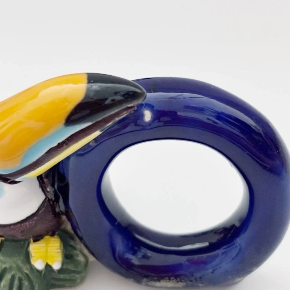 LEPS Pottery parrot toucan